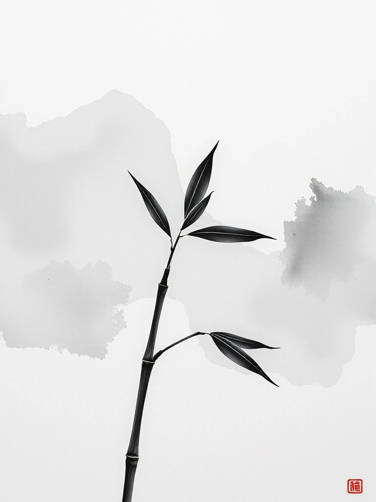 Sumi-e Storytelling visual